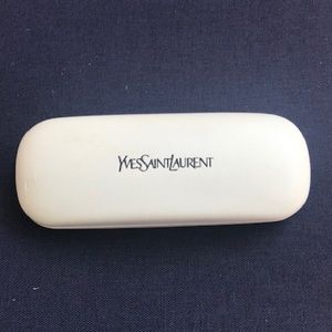 Yves Saint Laurent white Sunglass Case